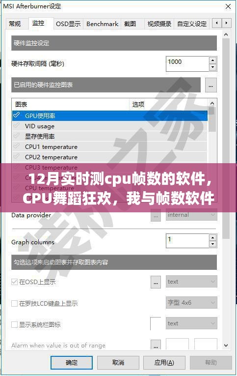 CPU舞蹈狂歡，我與幀數(shù)軟件的12月實(shí)時互動體驗(yàn)