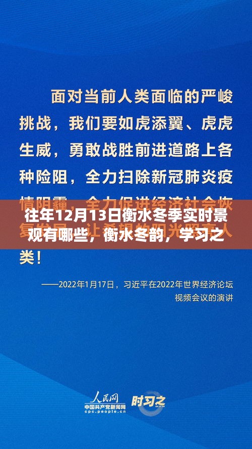 衡水冬韻，學(xué)習(xí)之光照亮景觀，自信與成就的種子在寒冷中綻放的冬日畫卷