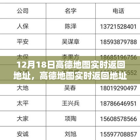 高德地圖實時返回地址指南，詳細(xì)步驟適用于初學(xué)者與進(jìn)階用戶