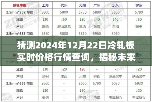 揭秘未來冷軋板行情，預(yù)測2024年12月22日冷軋板價格走勢及實時行情查詢分析