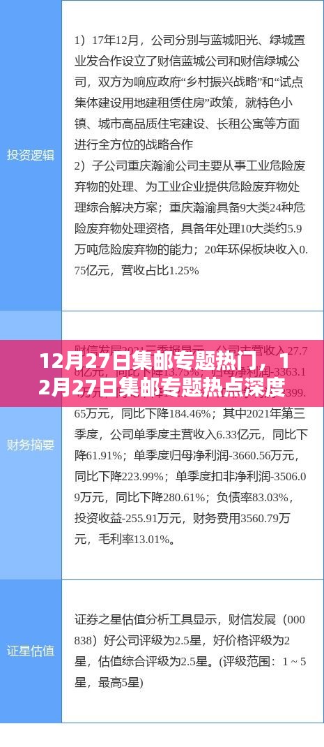 12月27日集郵專(zhuān)題熱點(diǎn)深度解析與探討