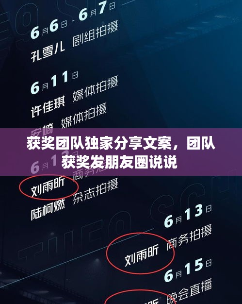 獲獎(jiǎng)團(tuán)隊(duì)獨(dú)家分享文案，團(tuán)隊(duì)獲獎(jiǎng)發(fā)朋友圈說(shuō)說(shuō) 