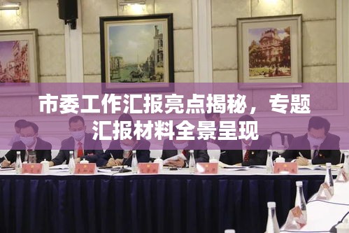 市委工作匯報亮點揭秘，專題匯報材料全景呈現(xiàn)