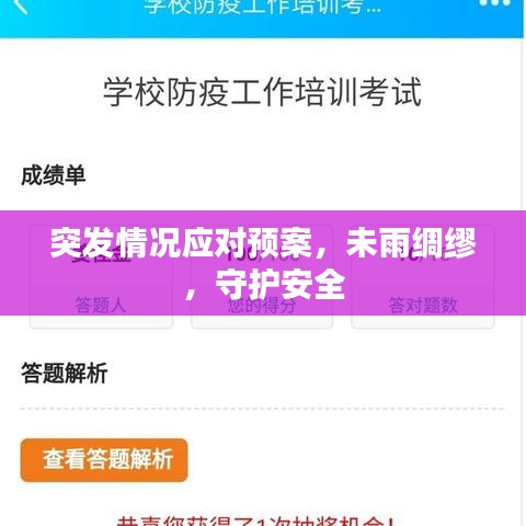 突發(fā)情況應對預案，未雨綢繆，守護安全
