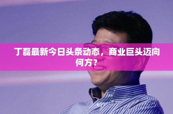 丁磊最新今日頭條動(dòng)態(tài)，商業(yè)巨頭邁向何方？