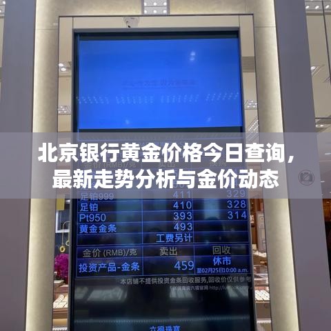 北京銀行黃金價格今日查詢，最新走勢分析與金價動態(tài)