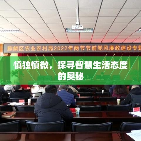 慎獨(dú)慎微，探尋智慧生活態(tài)度的奧秘