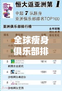 全球瘦身俱樂部排名TOP榜，探尋最佳減肥圣地！