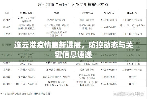 連云港疫情最新進展，防控動態(tài)與關(guān)鍵信息速遞