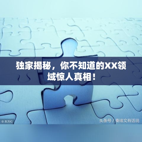 獨家揭秘，你不知道的XX領域驚人真相！
