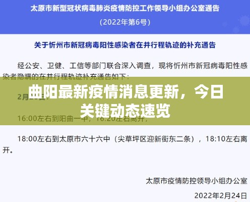 曲陽最新疫情消息更新，今日關(guān)鍵動態(tài)速覽