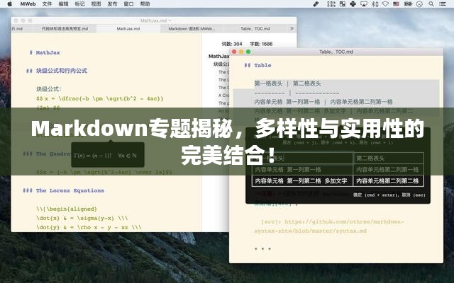 Markdown專題揭秘，多樣性與實用性的完美結合！