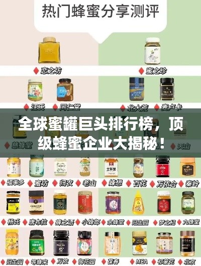 全球蜜罐巨頭排行榜，頂級蜂蜜企業(yè)大揭秘！